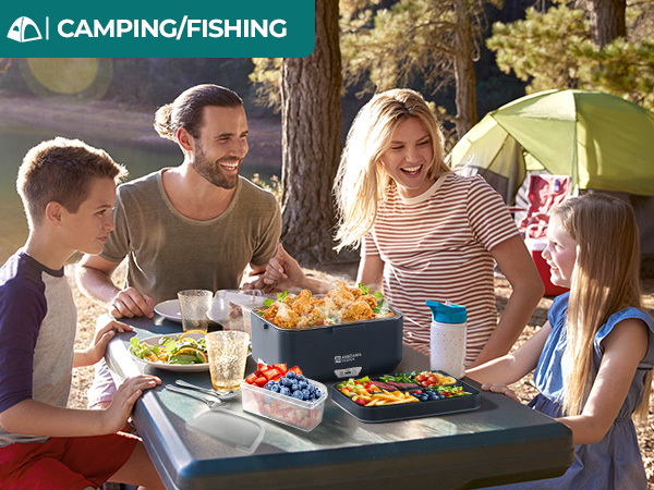 Electric lunch box good for camping or fishing.