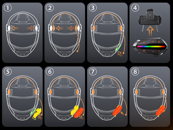 motorcycle helmet bluetooth headset