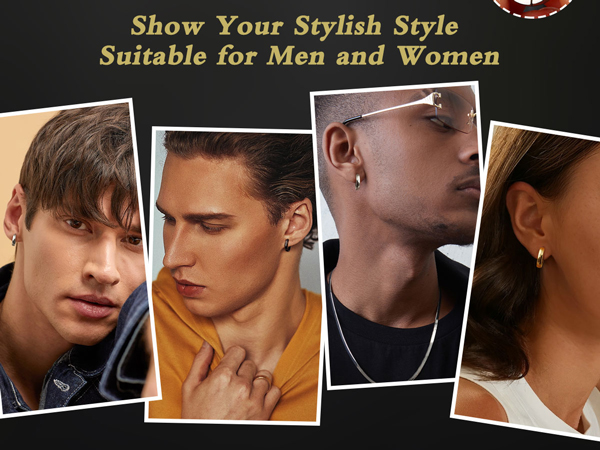 surgical steel earrings gold earrings for men