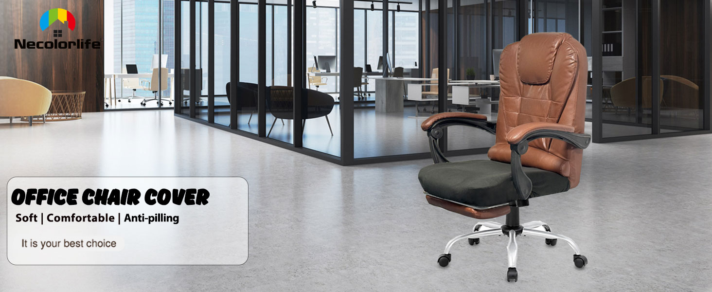 office desk computer chair seat cover black