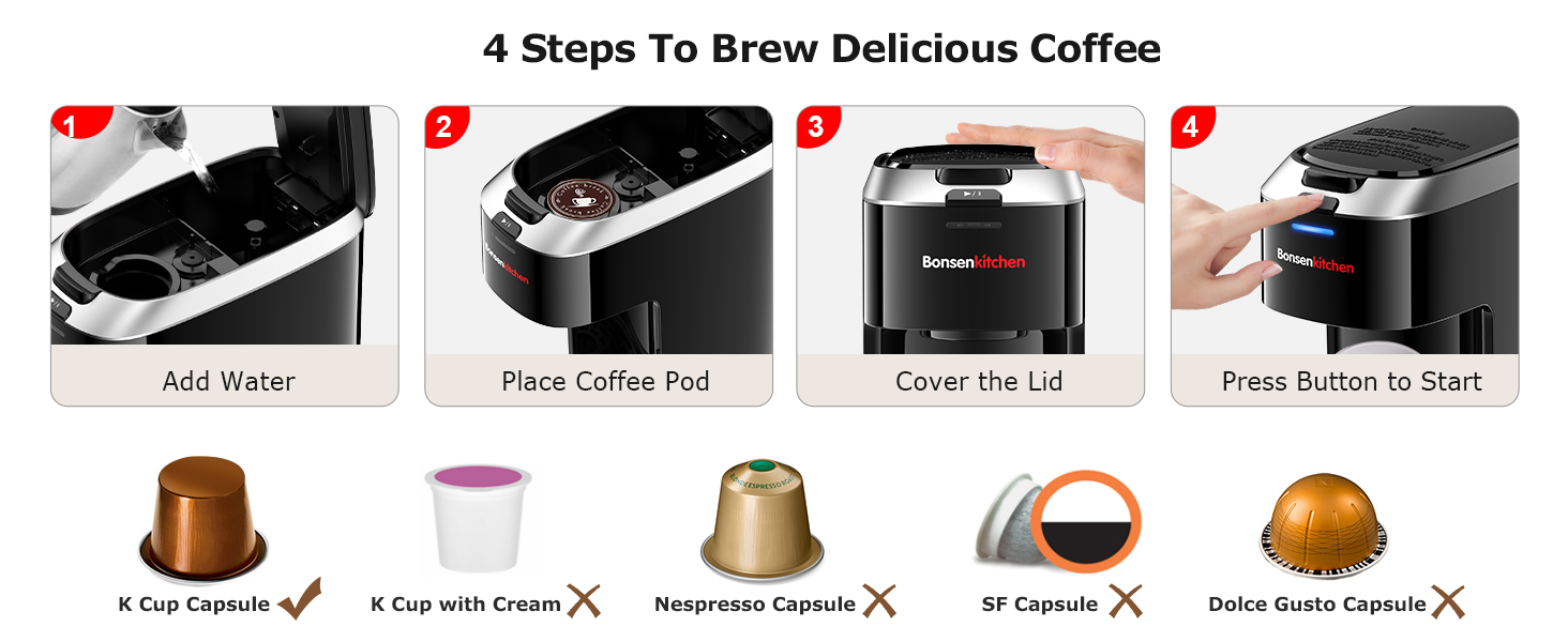 single cup coffee maker