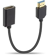 Duttek 8K Short HDMI Extension Cable-12inch/30cm, 48Gbps Short HDMI Cable (Extreme Slim/Thin), HD...