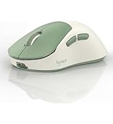 hunart H6 49g Wireless Mouse, Bluetooth &amp; 2.4GHz Rechargeable Mouse, Lightweight Silent Ergonomic...