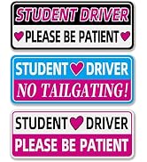 Student Driver Magnet for Car, Colorful New Drivers Magnets, Please Be Patient Student Driver Mag...