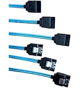 DiliVing SATA Cable III, 3 Pack SATA Cable III 6Gbps Straight HDD SSD Data Cable with Locking Lat...