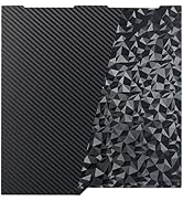 Kobra 3 3D Printer Double Sided Glossy PET Carbon Fiber Pattern and Smooth PEO Build Plate Sheet,...