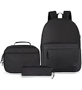 KOPHLY Casual Lightweight Laptop Backpack with Lunch Bag and a Small Bag, USB Charging Port,Work ...