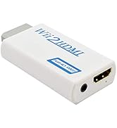 Wii to HDMI Converter for Full HD Device, Vergissm Wii HDMI Adapter with 3.5mm Audio Jack&amp;1080p 7...