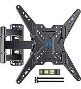 Pipishell Full Motion TV Wall Mount for Most 26-60 inch TVs, 55 inch Compatible, with Swivel, Til...