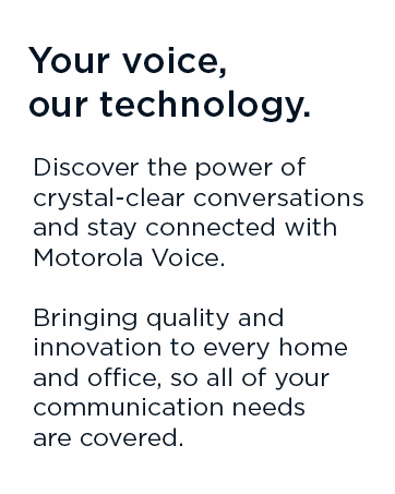 Motorola voice technology crystal clear conversations phone call calls home office supplies