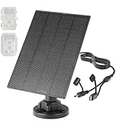 LIYVZ 3W Solar Panel for Trail Camera 4000mAh Rechargeable Battery Trail Camera Solar Panel Charg...
