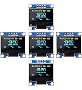 iPistBit 5 Pcs 0.96 Inch I2C OLED Display Module, SSD1306 Driver I2C Serial Self-Luminous Display...