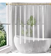 Amazer Extra Long Shower Curtain Liner 72 x 84 Clear Plastic Shower Liner PEVA Waterproof Inside ...