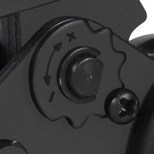 Adjustable crimp height of star wheel