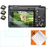 K&amp;F CONCEPT 3pcs Screen Protector Compatible with Sony ZV-E1/A7 IV/A6700/A7CII Camera &amp; Hot Shoe ...