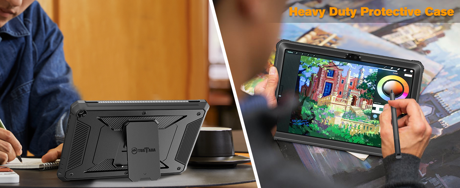 New fire hd 10 13th generation leather cover accessories 10.1 inch display protective fold stand