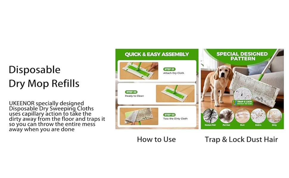 Disposable mop refills