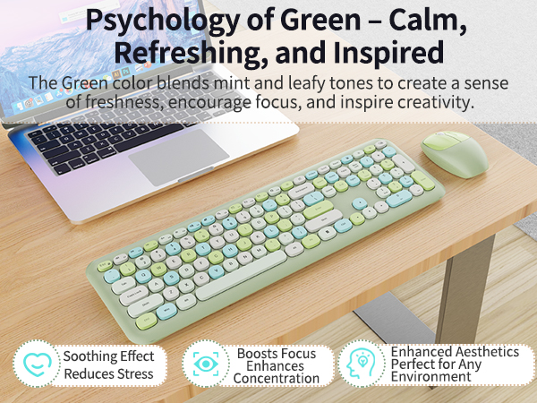 stylish wireless keyboard and mouse