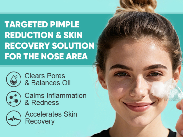 TARGETED PIMPLE REDUCTION&amp; SKIN RECOVERY SOLUTION FOR THE NOSE AREA