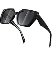 FEISEDY Trendy Polarized Sunglasses, Oversized Irregular TR Frame for Women Men, Retro Shades UV4...