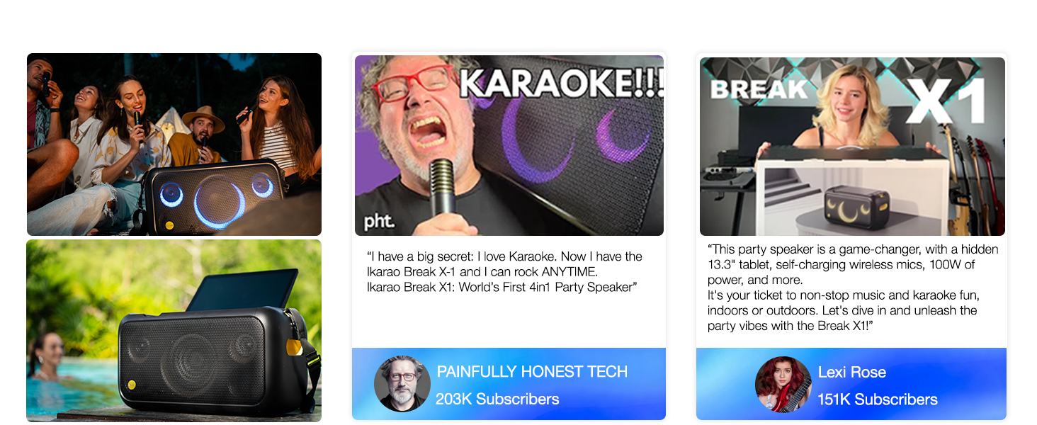 Ikarao Break X1 Karaoke Machine