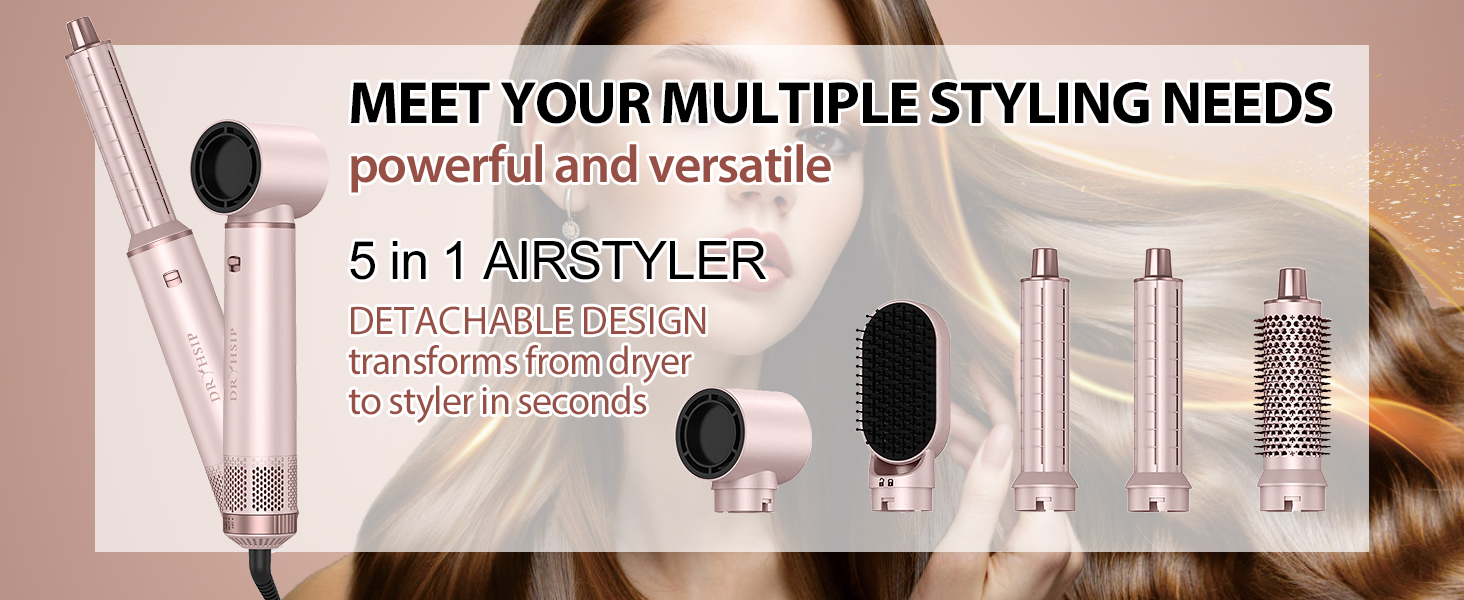 Dryhsip 5 in 1 Air Styler Curler