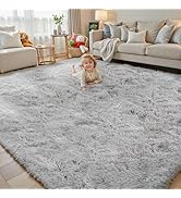 junhejiamei 8x10 Area Rugs for Living Room Bedroom Rug, Large Shaggy Soft Plush Furry Bedside Rug...