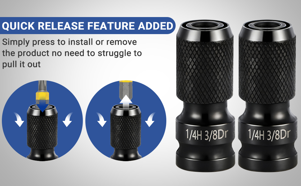 Simply press to install or remove the product no need to struggle to pull it out.