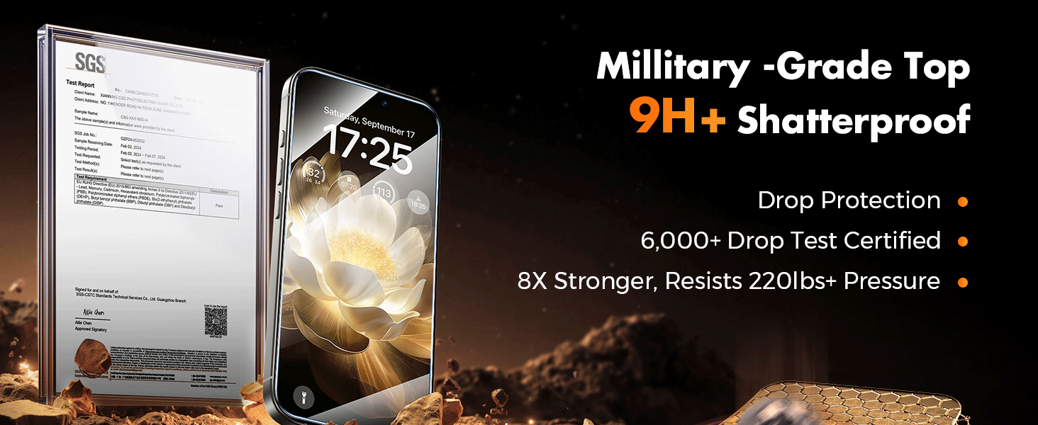 UNBREAKcable iPhone 15 Pro Max Screen Protector Tempered Glass