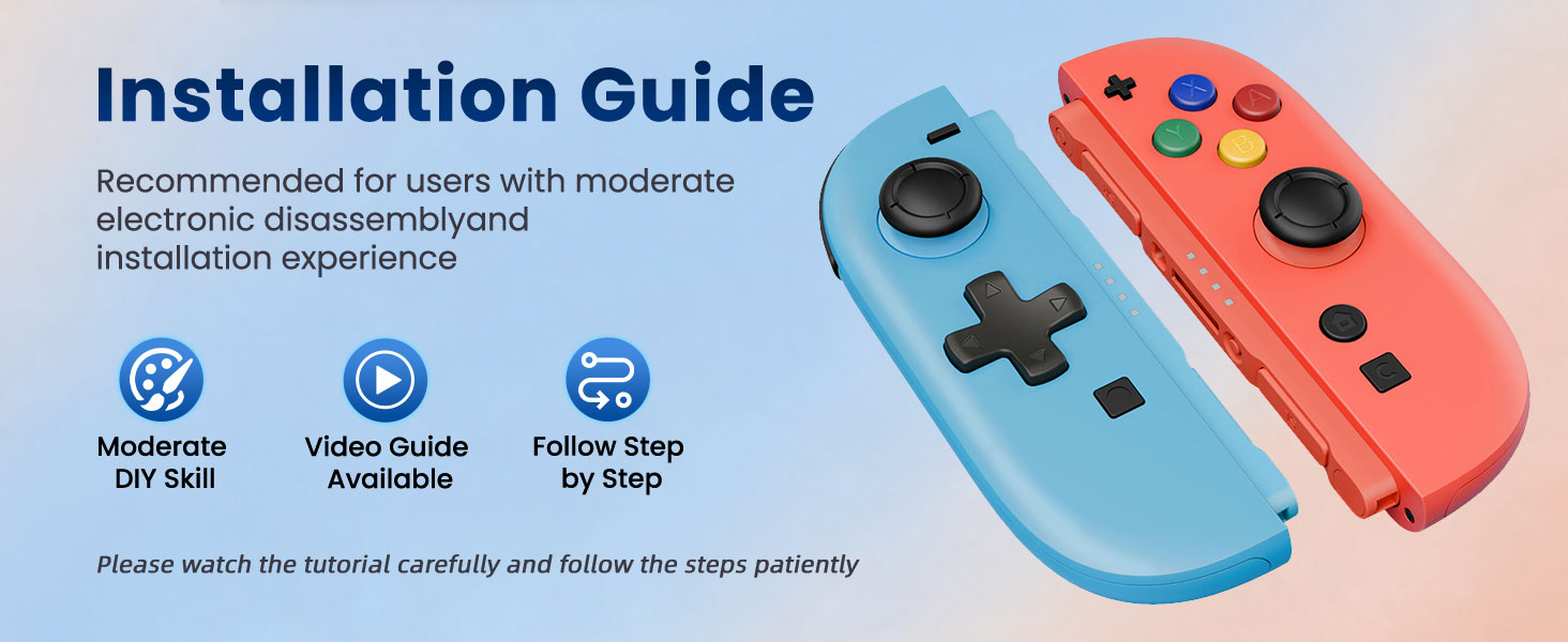 Shell (D-Pad Version) with Buttons for Joycon 2
