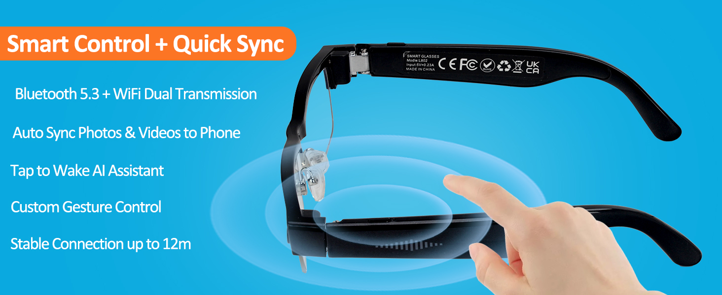 glasses with camera and audio