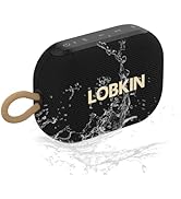 LOBKIN Portable Bluetooth Speaker,IP67 Waterproof Small Bluetooth Speaker 20H Playtime 10W Loud S...