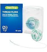 840D Fluffy Floss Threaders,Deep Clean Dental Floss for Braces, Bridges, and Implants,Super Floss...