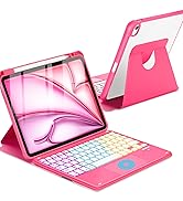 MePadKey Touchpad Keyboard Case for iPad Air 11 inch M2/Air 5th 4th Generation, 360 Degree Rotati...
