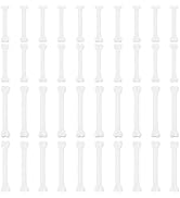 DICOSMETIC 40Pcs 2 Sizes Skeleton Bone Charm Plastic Halloween Charm White Artificial Bone Pendan...