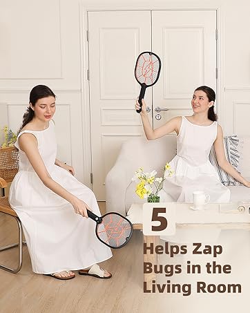 Electric Fly Swatter 2 Pack (Black &amp;amp; Gray)