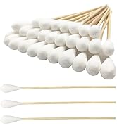 6 Inch Long Cotton Swabs (Large Size) 100pcs for Pets, Gun Cleaning or Makeup