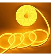 EverBright Led Neon Strip Lights 12V Silicone Rope Indoor Outdoor 16.4Ft 600SMD Waterproof Flexib...
