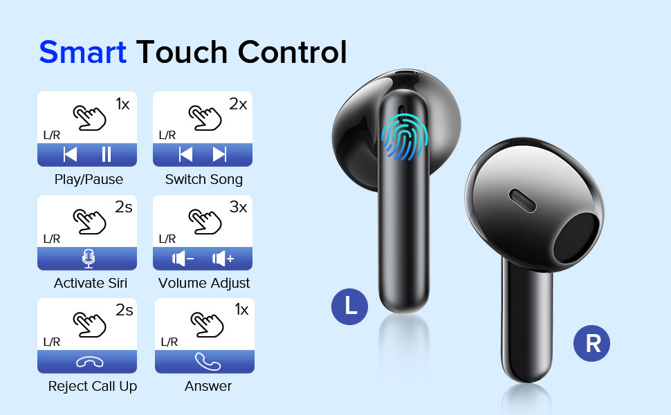 ear buds Smart Touch Control
