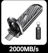 SSK 2TB External SSD USB C Drive- Up to 2000MB/s External Solid State Drives USB 3.2 Gen 2X2, Por...