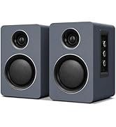 Computer Speakers for Desktop PC, Active Bookshelf Speaker with 3‘’ Carbon Fiber Woofer and Silk ...