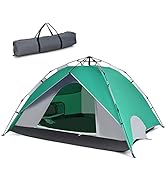 GYMAX Pop Up Tent, 4-Person Portable Instant Camping Tent with Carry Bag &amp; Removable Shelter, Fol...