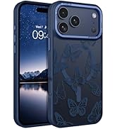 BENTOBEN for iPhone 17 Pro Case, Cute Butterfly Pattern Magnetic 17 Pro Phone Case [Compatible wi...