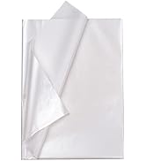 RUSPEPA Gift Wrapping Tissue Paper - Pearly White Tissue Paper for Gift Wrap, Art Crafts, DIY, Pa...