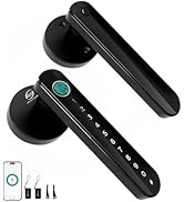 CHEN LCLILICHEN Smart Electronic Fingerprint Door Lock, Keyless Entry with Handle, Codes, APP, IC...