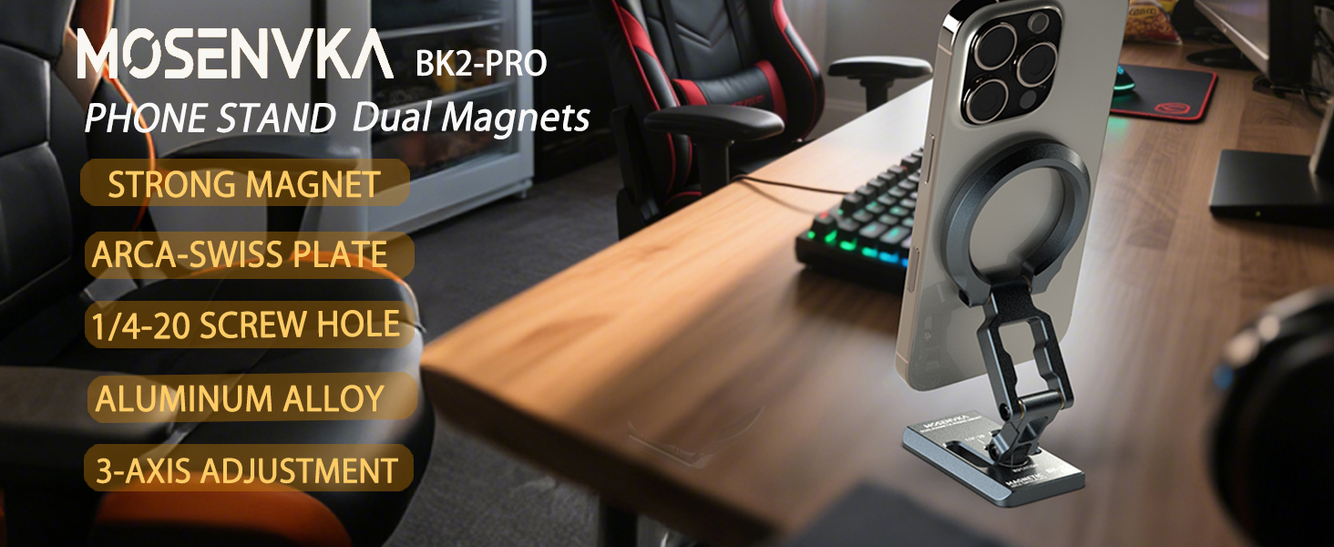 Magsafe phone stand dual magnets
