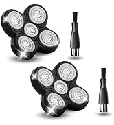 2 Pack Shaver Replacement Blades Compatible with Freedom Head Electric Razor Shaving, 5 Blades Sh...