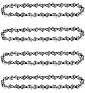 4 Pack 8 Inch Chainsaw Chains Replacement 1/4" Pitch 47 Drive Links .043" Gauge for Mini Cordless...