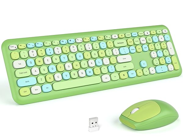 green keyboard