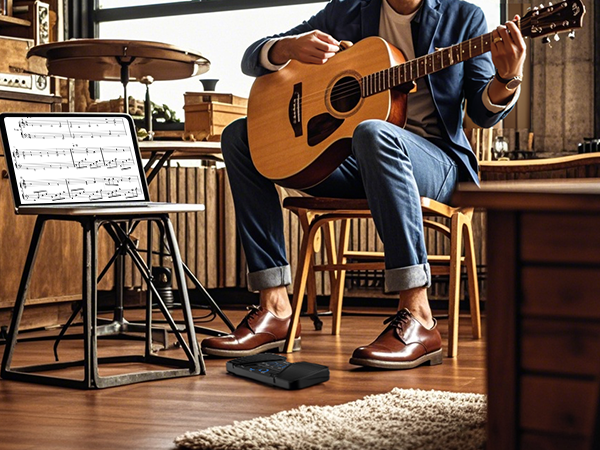 page turner pedal for guitar practice